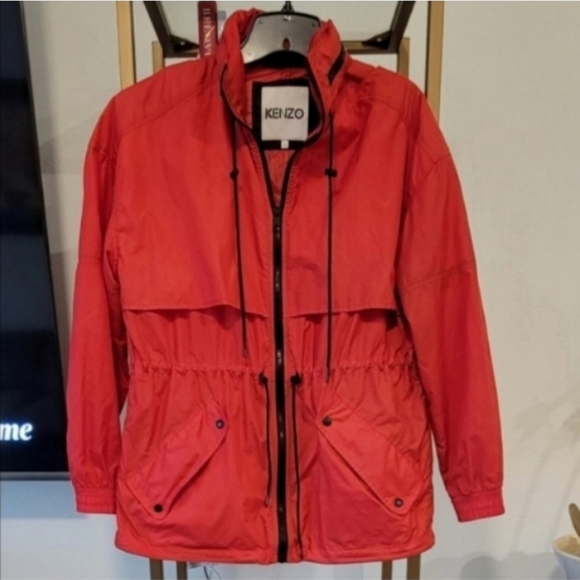 KENZO Paris Red Windbreaker, Size L **UNISEX** - Picture 4 of 8